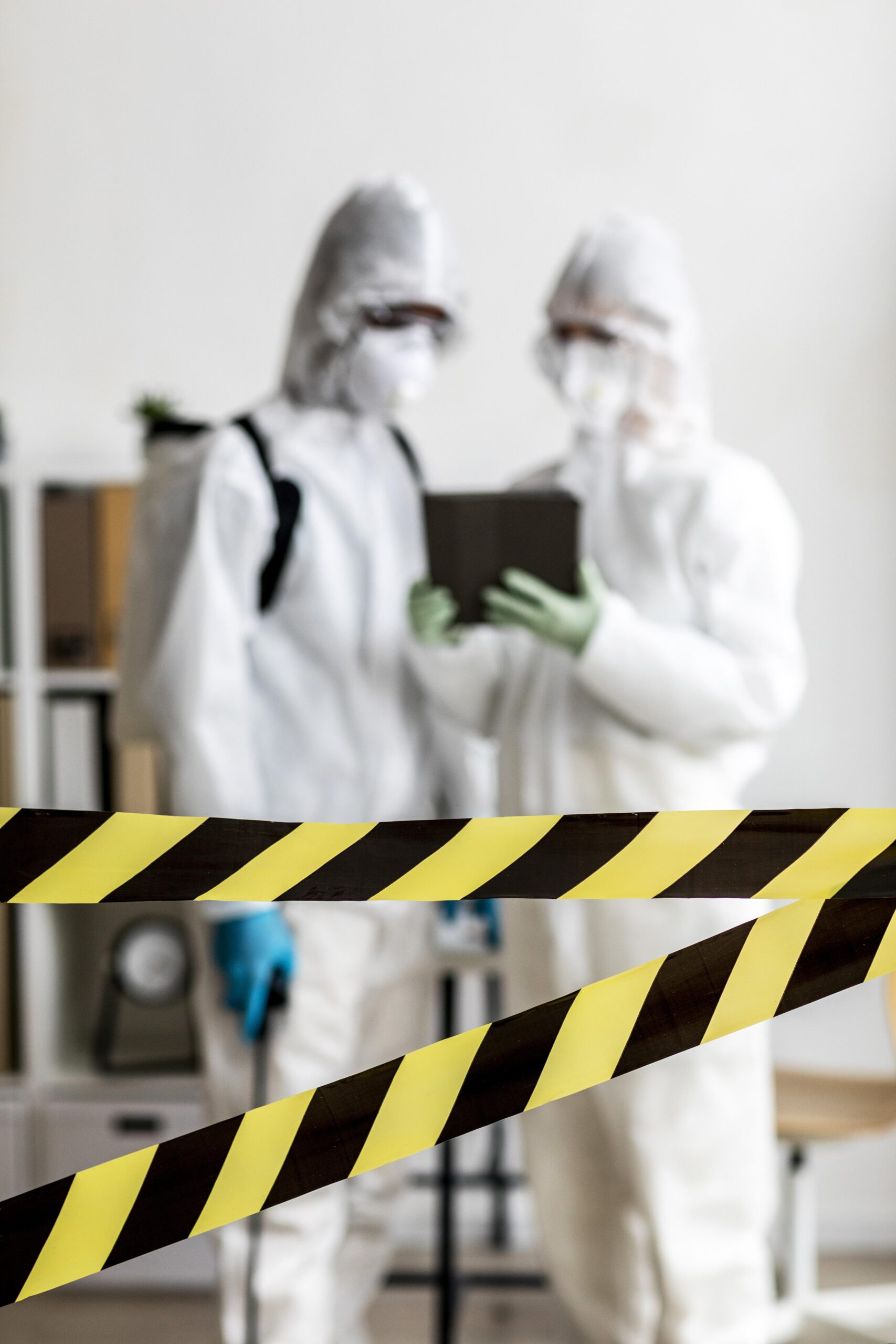 people-protective-suits-talking